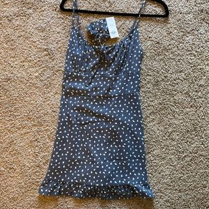 Abercrombie blue polka dot dress